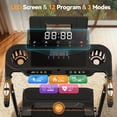 thumbnail image 4 of Adjustable Height Treadmill with Foldable Workstation & 8% Incline, 3.5HP Portable Treadmills for Home 300 lbs Weight Capacity, 12 Programs, Heart Rate Monitor,Installation in 4 Steps, 4 of 8