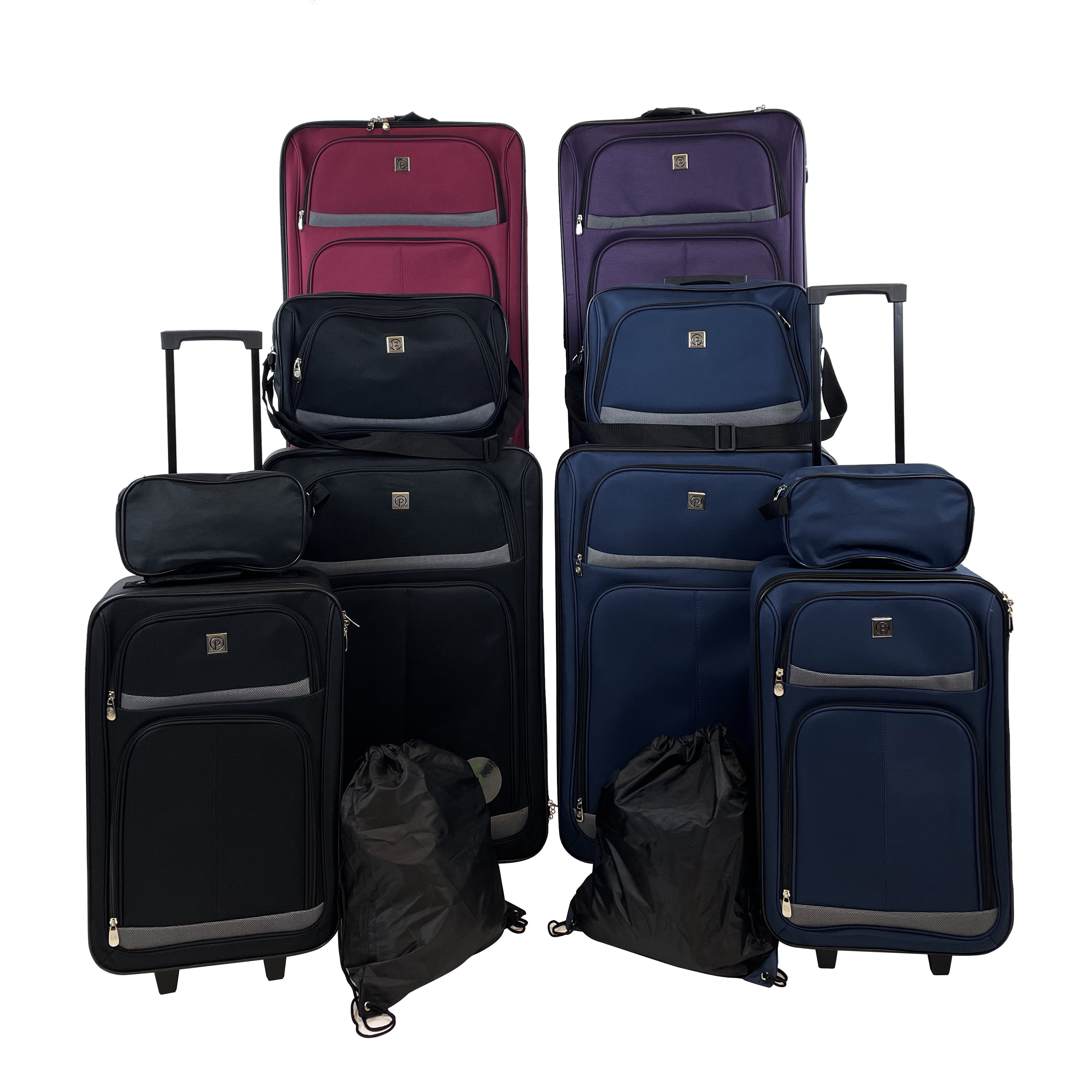 5 Piece Luxury Luggage Set with Combination Lock for Sale in