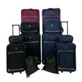 thumbnail image 5 of Protege 5 Pc 2-Wheel Value Luggage Set, Includes 28" Checked, 21" Carry-on, Blue, 5 of 12