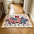 thumbnail image 5 of Beautynvta Patriotic Star & Fireworks Doormat, Thick Non-Slip Absorbent Rug for 4th of July Independence Day Bathroom, Entrance and Kitchen Decor, 23.6x15.7 Inch, 5 of 6