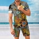 thumbnail image 4 of Traje de camisa informal de dos piezas con pantalones cortos de manga corta para hombre Fridja  fhjkhfk458594, 4 of 8