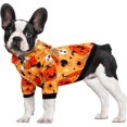 thumbnail image 2 of Sudadera con capucha de Halloween para mascotas, diseño de calabaza, divertida ropa de cachorro fantasma para perros y gatos pequeños (S, amarillo), 2 of 5