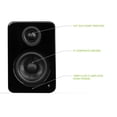 thumbnail image 2 of Altavoces de escritorio para juegos de PC Kanto YU2GB 100W USB DAC negros, 2 of 9