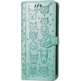 thumbnail image 2 of Wallet Phone Case for Samsung Galaxy A53 5G,Cute Cartoon Cat Dog Pattern PU Leather Case with Magnetic Clasp and Cash Card Slots Holder Cover for Samsung Galaxy A53 5G CD Green, 2 of 18