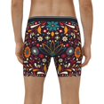 thumbnail image 4 of Cauagu Colorful Mexican2 Print Men's Boxer Briefs, Funny & Cute Underwear Elastic Waistband Briefs Ideal Gift for Men,1-Pack, 4 of 7