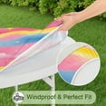thumbnail image 5 of Colorful Cloud Star Pattern Round Fitted Tablecloth with Elastic Edge,Dining Table Cover Waterproof,Outdoor Round Tablecloth for Camping,Dining,Indoor and Outdoor, 5 of 7