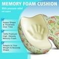 thumbnail image 5 of Premium Mushroom Pattern Memory Foam Seat Cushion Ergonomic Chair Pad for Office Chair, Car, Airplane & Bleachers Sciatica, Tailbone Hip & Back Pain Relief - Chair Cushion for Long Office Workers., 5 of 5