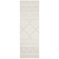 thumbnail image 2 of SAFAVIEH Micro-Loop Regis Geometric Aztec Wool Runner Rug, Ivory/Grey, 2'3" x 7', 2 of 7