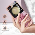 thumbnail image 6 of Nalacover for Samsung Galaxy Z Flip5 Marble Pattern Slim Case Compatible with MagSafe Wireless Charging, Soft Silicone/TPU Shockproof Non-Yellowing Lightweight Protective Cover,Rose, 6 of 12