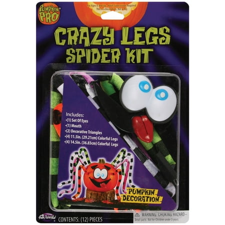 - Crazy Pumpkin Legs Spider Pumpkin Carving Jack-O-Lantern Decroation Tounge Out
