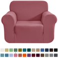 thumbnail image 1 of CHUN YI 1-Piece Checks Stretch Sofa Cover Slipcover Couch Cover, 1 of 6
