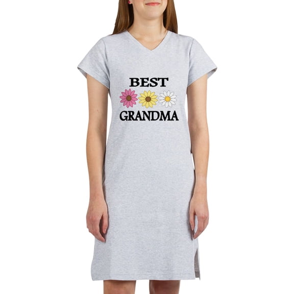 CafePress - BEST GRANDMA WITH FLOWERS - Women's Nightshirt