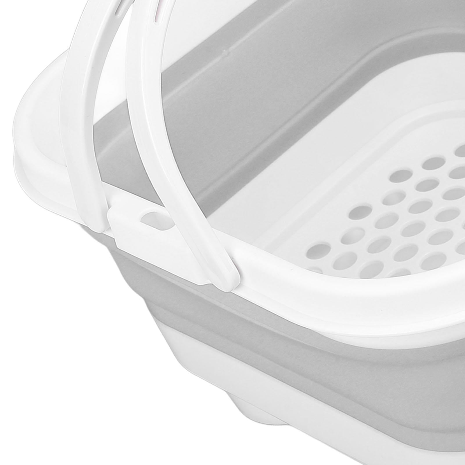 Yajisi Foldable Bath Toy & Toiletry Storage Bin with Removable Base, Quick‑Drain, High Capacity, Cute Design