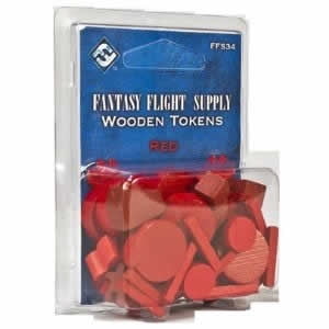Wooden Tokens (Red) Fantasy Flight Games