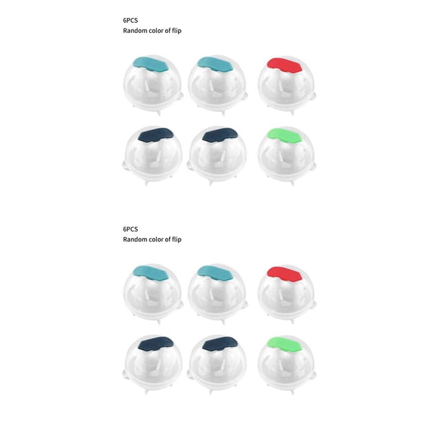 Injueey Moldes para bolas de hielo Esfera Bola redonda Fabricantes de cubitos de hielo Hogar y bar Fiesta Cocina 6 piezas 2Conjunto