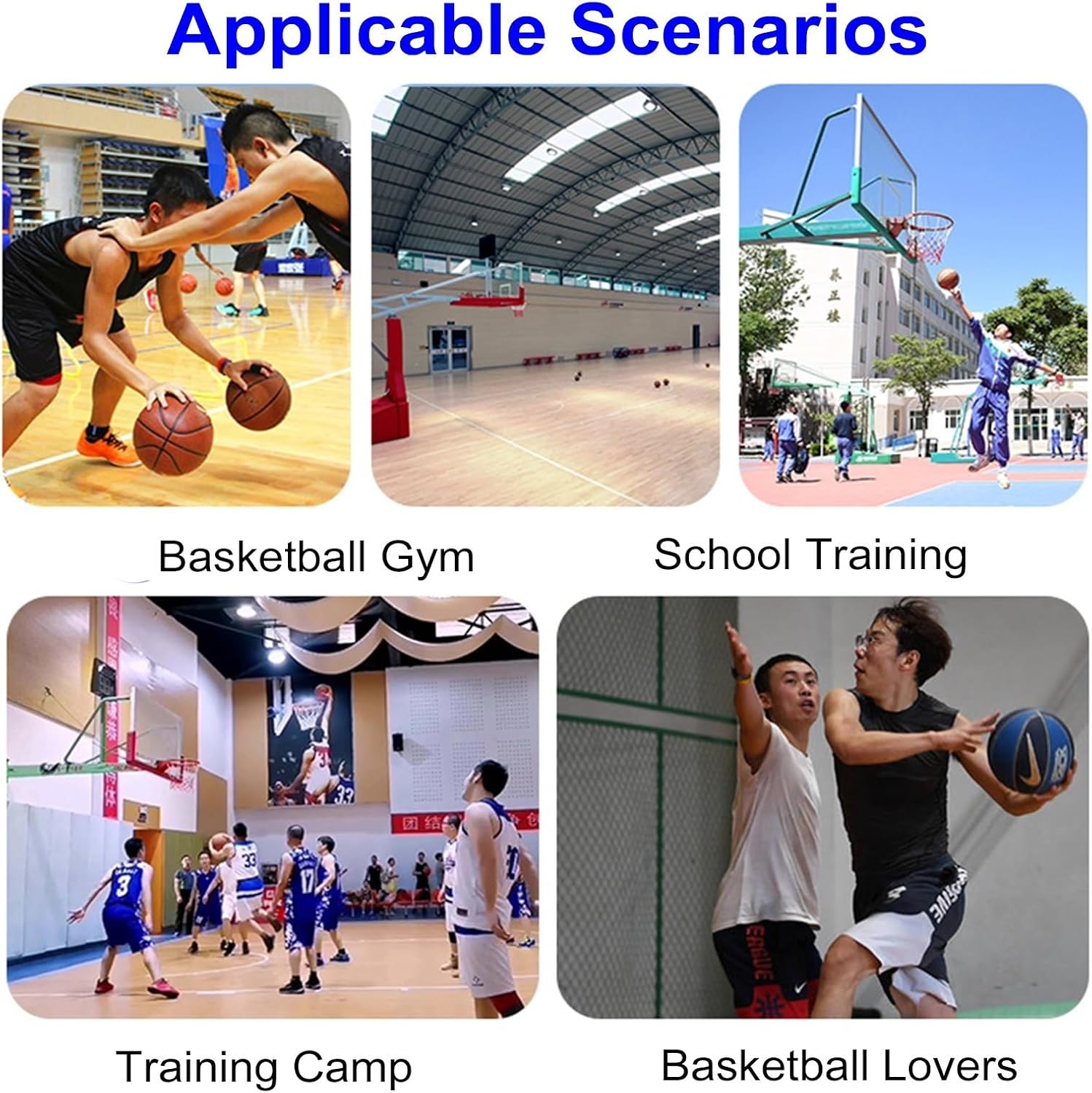 Gamvdout Basketball Shot Return Apparatus Rolling Basketball Return Net  Floor Standing Backboard Rebounder Attachment for Traditional Pole/Wall Mounted Hoops  Height Adjustable Shooting Racks
