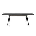 thumbnail image 4 of Modern Extendable Metal-Leg Dining Table - Espresso Oak, 4 of 10