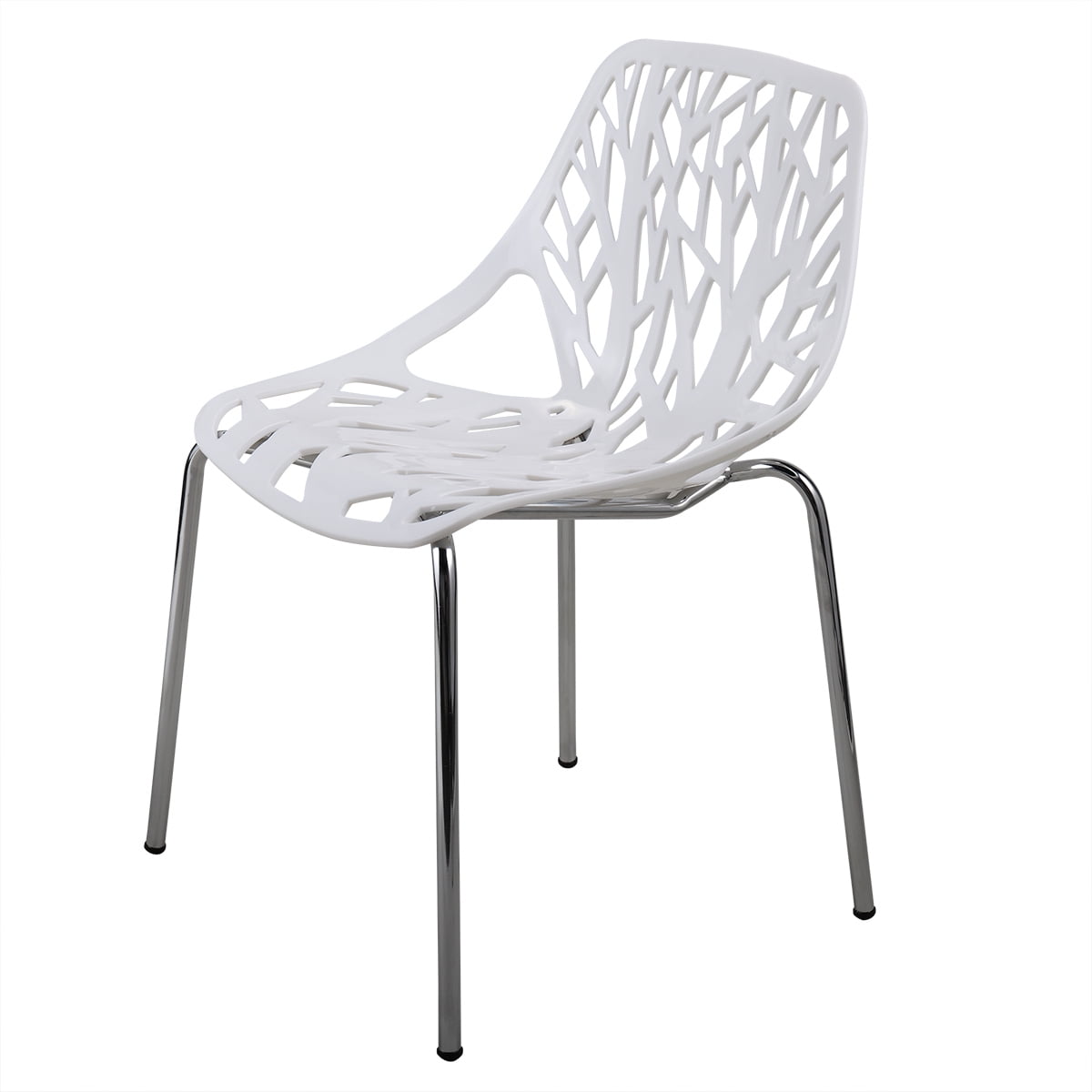 Kepooman 4Pcs Modern Lounge Chair, Living Room Office Seat Chair, White Kepooman 4Pcs Modern Lounge Chair, Living Room Office Seat Chair, White