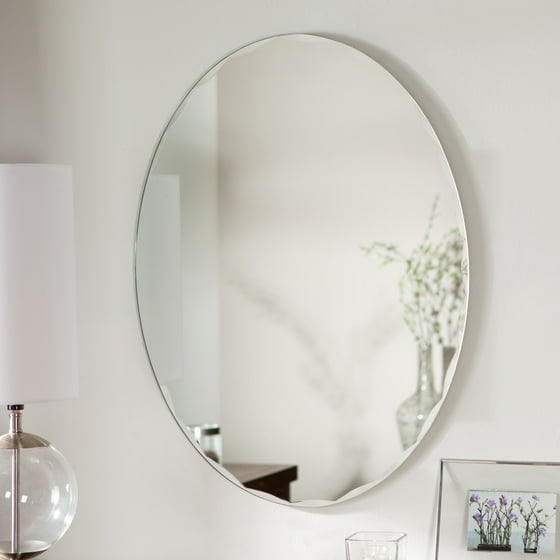 Brushed Nickel Round Mirror Clip Set Designs