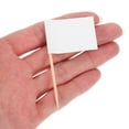thumbnail image 5 of LEORX White Paper Cake Picks with Blank Flags for Decorations and Cupcake Toppers 100pcs, 5 of 8