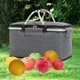 thumbnail image 5 of Cesta de picnic aislada plegable Cesta de picnic plegable grande Picnic plegable Gris 42x23x23cm kusrkot Cesta de picnic, 5 of 8