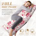 thumbnail image 3 of Yiaed Body Pillow Cover, Ultra Soft Microfiber Pillowcases, Breathable Long Pillow Case, Envelope Closure-Rose Flowers (20x54 inch)（Pillow core not included）, 3 of 5
