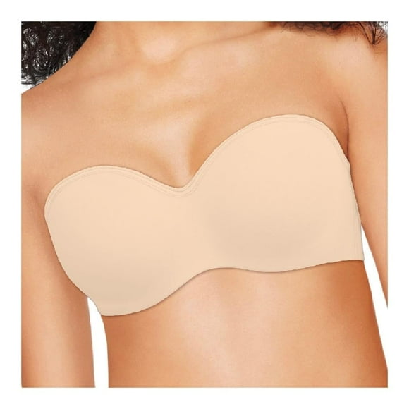 Brasier Hanes Intima para Mujer Strapless con Push Up Beige Talla 36C