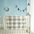 thumbnail image 2 of Parent's Choice Faux Fur Baby Blanket, Grey Plaid, 2 of 6