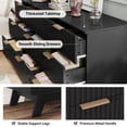 thumbnail image 5 of S-HOME Modern 57 Inch Dresser in Natural Oak Finish with 9 Drawers and Metal Handles Perfect Storage Organizer, 5 of 10