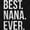 Black, variant on Best Nana Ever Grandmother Grandma Zip Hoodie Sweatshirt Women Brisco Brands S