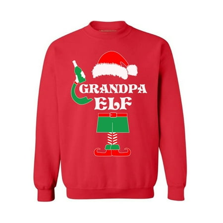 Grandpa Hoodie - Awkward Styles Grandpa Elf Christmas Sweatshirt Funny Elf Christmas Sweater Elf Suit Christmas Sweater Grandpa Elf Christmas Holiday Sweatshirt Christmas Gift Idea for Grandparents