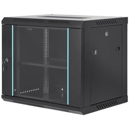 Navepoint 12u Server Cabinet Wall Mount Rack Enclosure Includes 2 Fans Locking Glass Door Removable Side Panels 12 U Network Cabinet 17 7 Deep 19 Inch Server Rack For It And A V Equipment