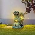 thumbnail image 6 of Solar Courtyard Lamp​ Angel Statue Garden Light Flower Crown Design Solar Panel Base Kneeling Prayer Pose Outdoor Garden Lawn Decoration, 6 of 8