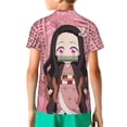 thumbnail image 2 of Kamado Nezuko Kids' Short Sleeve T-Shirt Print Tee Shirts For Boys & Girls Summer Casual Wear Fashion Top Blouse Small, 2 of 9