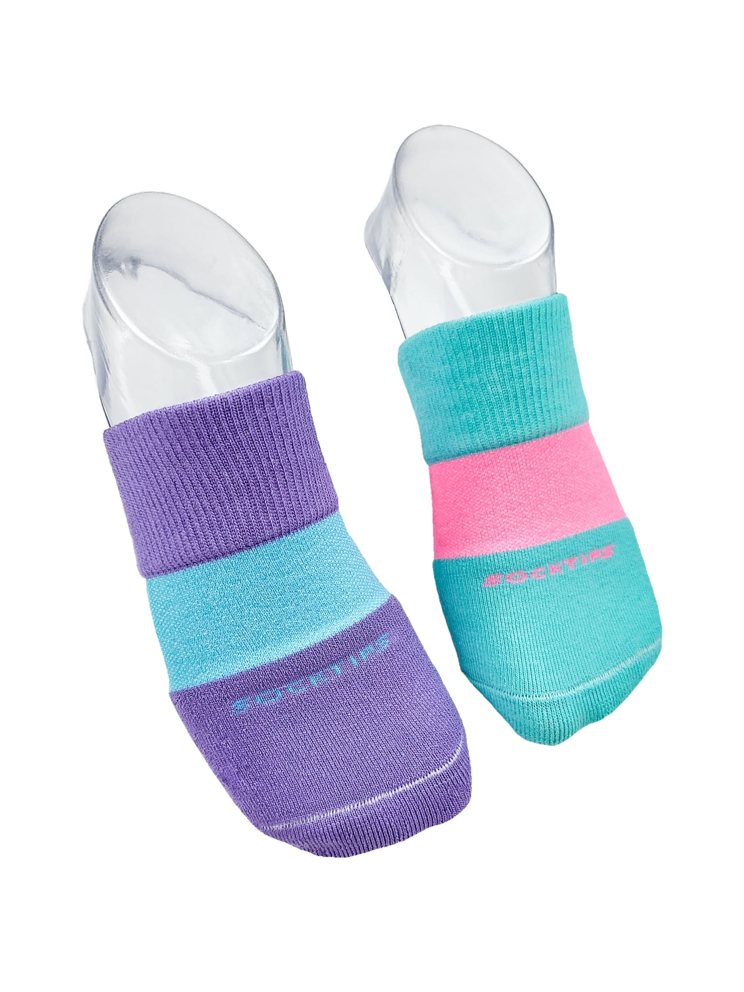 SockTips Women's and Men's Ultimate Half Sock, 2 Pack