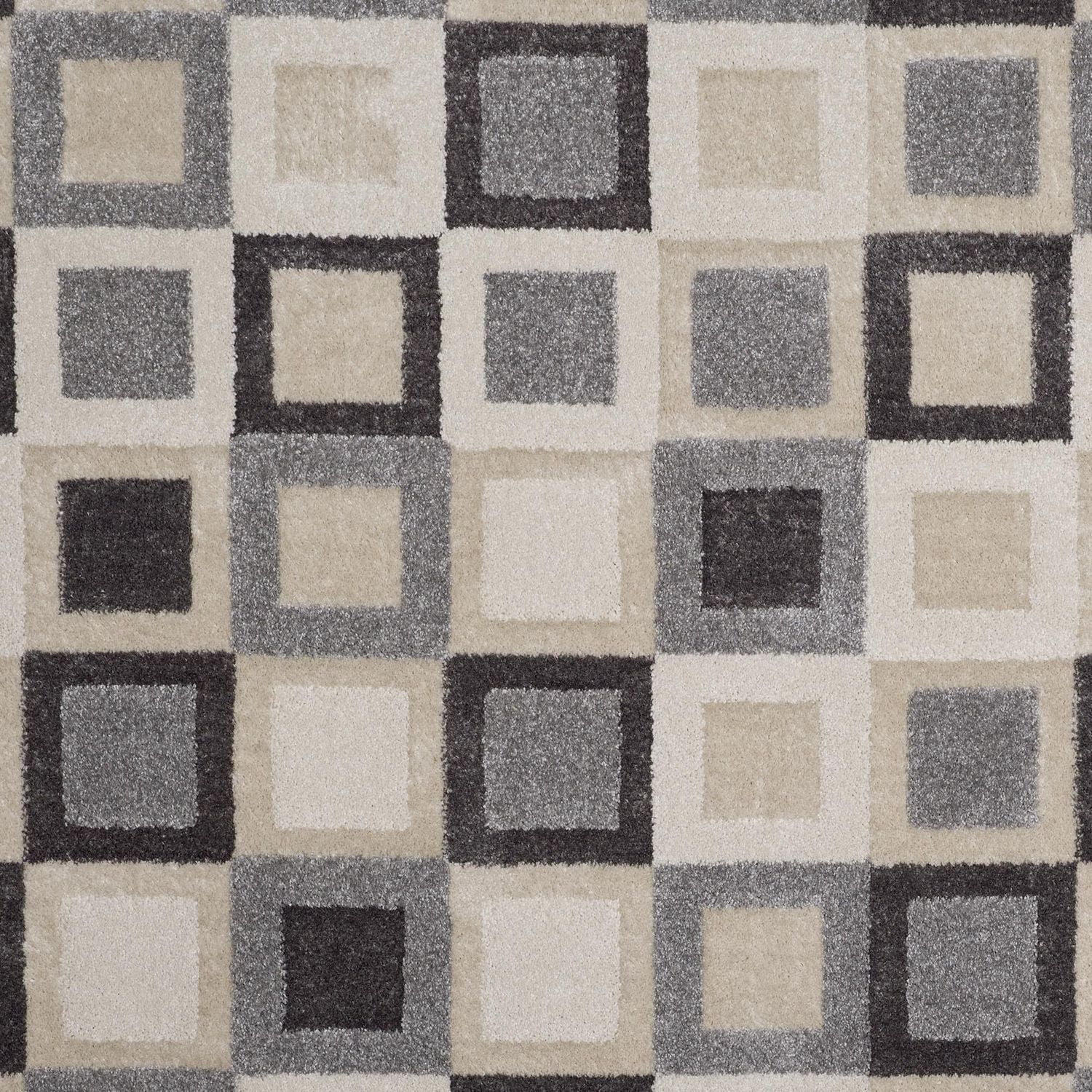 Tapis décoratif synthétique géométrique aux tons terreux hometrends 160 cm x 213,4 cm, durable