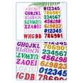 thumbnail image 4 of Coofit 6 Sheets Glitter Foam Stickers DIY Decorative Alphabet Stickers Number Stickers, 4 of 10