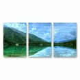 thumbnail image 2 of IDEA4WALL 3 Piece Landscape Canvas Prints Wall Art Green Forest Mountain and Lake - 24"x36"x3 Panels, 2 of 5