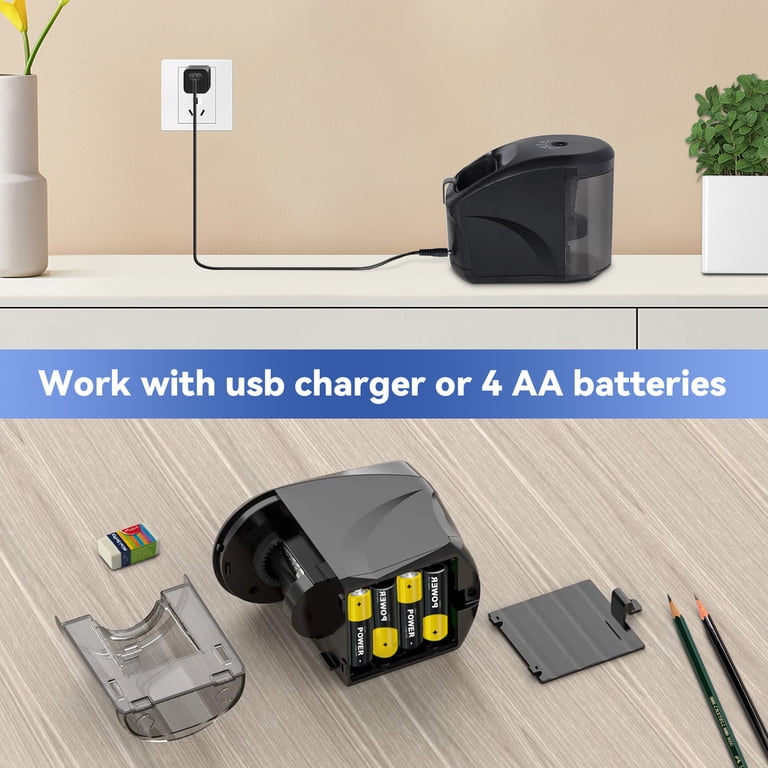 AGCAN Electric Pencil Sharpener, Helical Blade, 6-8mm photo 4
