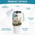 thumbnail image 4 of 40 Oz Car Handle Water Bottle Water Cup Water Bottle Water Jug Coffee Cup Travel Water Bottle Adorable Rabbit, 4 of 8