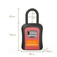 thumbnail image 6 of 1 Set Key Box with Hanging Hook 4 Digit Password High Hardness Good Security Quick Reset Anti-theft Wall-Mounted Key Safe Combination Padlock for Home, 6 of 8