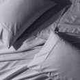 thumbnail image 1 of Royal Tradition Solid 650-Thread-Count, Cotton-Blend Full 4PC Bed Sheets Set Grey, 1 of 2