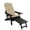 Carbon Black, variant on Innovaze Folding Adirondack Chair with Ottoman, 700LBS Heavy Duty Poly Lumber Outdoor Chair, Adjustable Back, Cup Holders, All Weather HIPS Patio Chair for Porch, Backyard, Pool (Navy Blue)