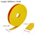 thumbnail image 2 of Uxcell 20mm x 5000mm Flexible TPE Self Adhesive U-Shape Veneer Edging Edge Banding Yellow, 2 of 6
