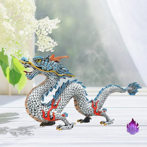 Sculpture dragon chinois en argile polymère Feng-shui décor chinois  créature mythique Dragon cadeau dragon de collection créature fantastique  décor dragon -  France