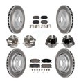 thumbnail image 1 of Transit Auto Ensemble de Roulements de Moyeu avant Arrière Rotors de Frein à Disque Enduits et Tampons en Céramique (10 Pcs) pour Chargeur de Voiture Dodge avec Rotor de 370mm de Diamètre - Côté Gauche Droit (Conducteur Passager) KBB-129990, 1 of 11