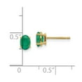 thumbnail image 3 of Primal Gold 14 Karat Yellow Gold Emerald Earrings, 3 of 3