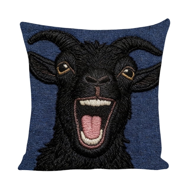 zhangmingg Decorative Patterned Pillow Cover Insertable for Sofa Bed Living Room Protector