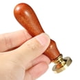 thumbnail image 4 of Cuadros Decorativos Sello de cera de lacre de metal con mango de madera Sello de sello de cera con patrón de artículos diversos (W28), 4 of 7