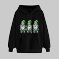 thumbnail image 6 of NuoCaiYun Hoodies for Women Casual Loose St. Patrick's Day Print Long Sleeve Drawstring Hooded Pullover Sweatshirts with Pockets, 6 of 6